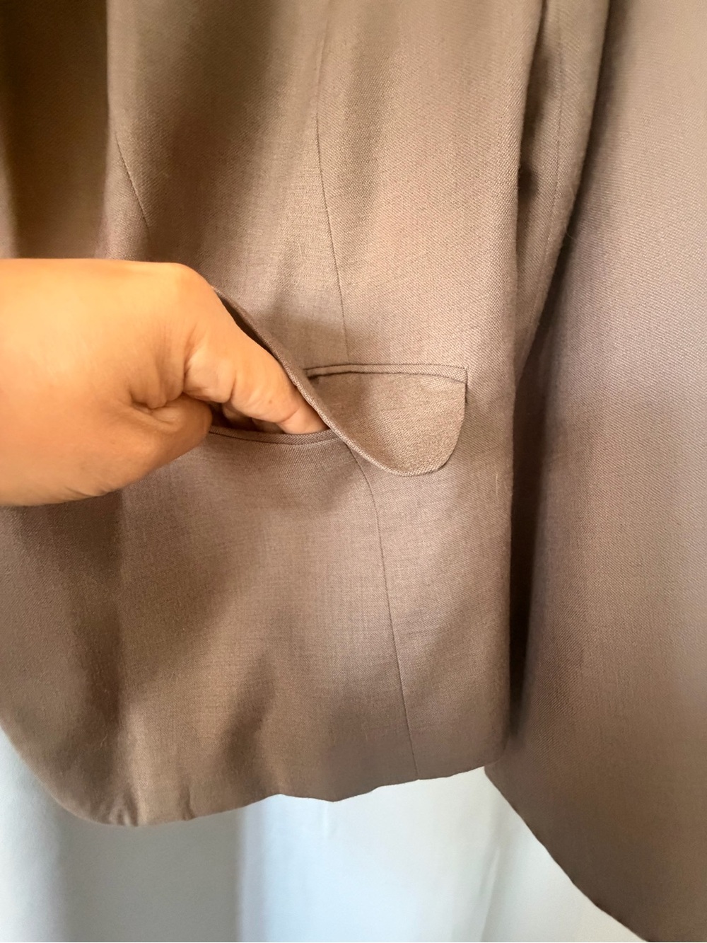 EUC Merona Brown Single-Button Tailored Blazer - Picture 4 of 6